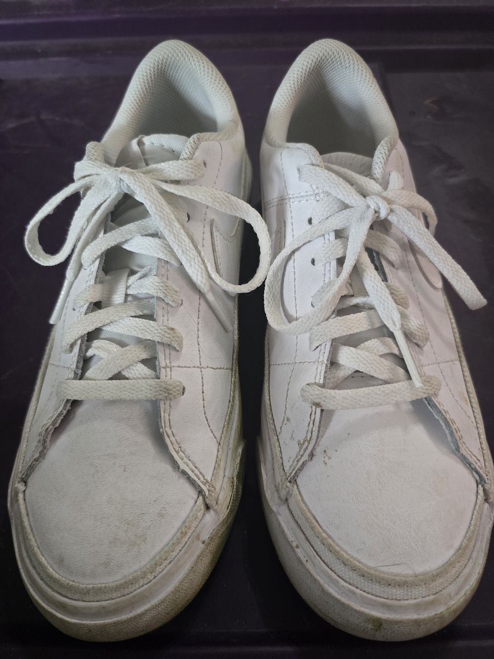 Nike Kids White Low-Top Sneakers